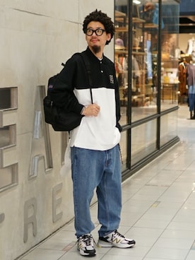 「BEAMS（ビームス）のアイテム（バッグ）」を使った、BEAMS MENさん（メンズ・177cm）の秋コーディネート