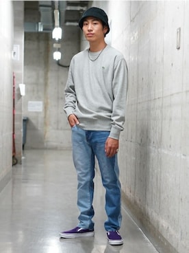 「BEAMS（ビームス）のアイテム（帽子）」を使った、BEAMS MENさん（メンズ・170cm）の秋コーディネート