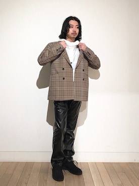 「NIKE（ナイキ）のアイテム（ブルゾン）」を使った、BEAMS MENさん（メンズ・166cm）の秋コーディネート