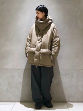 「BEAMS（ビームス）のアイテム（ダウンジャケット/コート）」を使った、BEAMS MENさん（レディース・169cm）の秋コーディネート