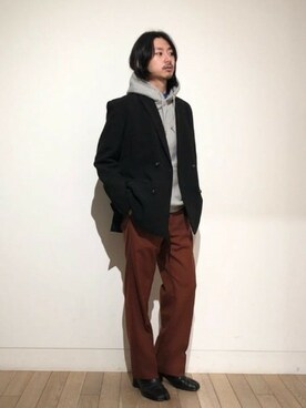 BEAMS MENさん（メンズ・166cm）の冬コーディネート