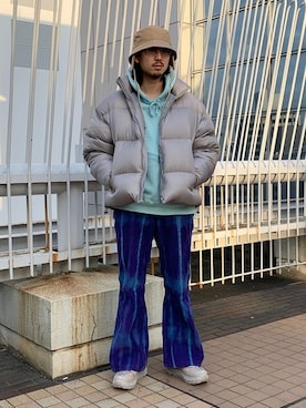 「BEAMS（ビームス）のアイテム（ダウンジャケット/コート）」を使った、BEAMS MENさん（メンズ・178cm）の冬コーディネート