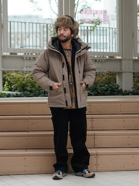 BEAMS MENさん（メンズ・165cm）の冬コーディネート