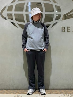 「BEAMS（ビームス）のアイテム（スウェット）」を使った、BEAMS MENさん（メンズ・173cm）の冬コーディネート