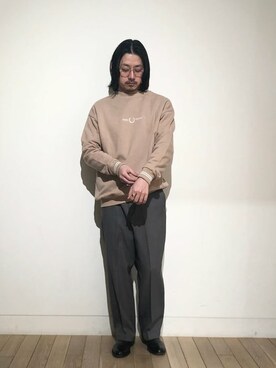 FRED PERRY × BEAMS / 別注 グラフィック スウェット | www