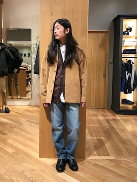 BEAMS MENさん（メンズ・176cm）の冬コーディネート