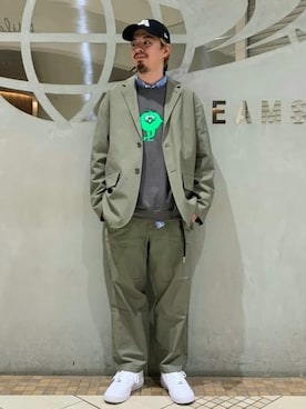 BEAMS MENさん（メンズ・173cm）の冬コーディネート