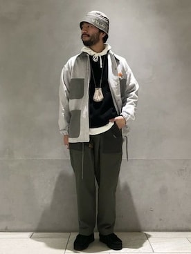 「BEAMS（ビームス）のアイテム（ブルゾン）」を使った、BEAMS MENさん（メンズ・165cm）の春コーディネート