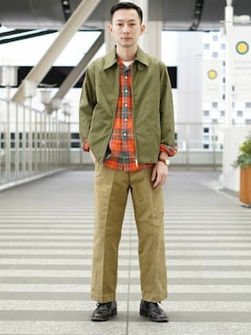 「オープンカラー」｜「アイテム（ジャケット/アウター）」を使った、BEAMS MENさん（メンズ・171cm）の春コーディネート