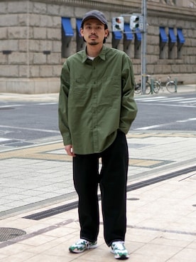 「BEAMS（ビームス）のアイテム（キャップ）」を使った、BEAMS MENさん（メンズ・175cm）の春コーディネート