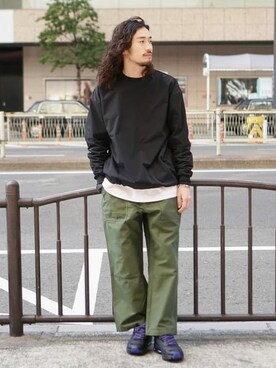 「別注スニーカー」｜BEAMS MENさん（メンズ・175cm）の春コーディネート