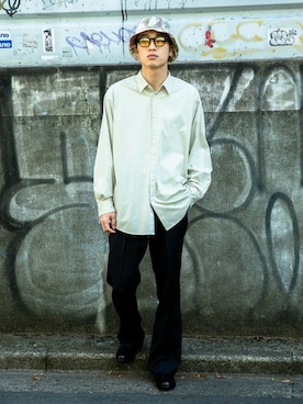 「BEAMS（ビームス）のアイテム（シューズ）」を使った、BEAMS MENさん（メンズ・174cm）の春コーディネート