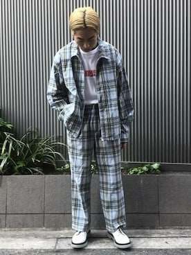 「BEAMS T（ビームスティー）のアイテム」を使った、BEAMS MENさん（メンズ・170cm）の春コーディネート