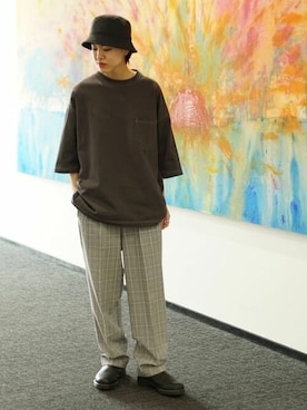 「BEAMS（ビームス）のアイテム（スラックス）」を使った、BEAMS MENさん（メンズ・169cm）の春コーディネート
