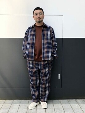 「別注スニーカー」｜BEAMS MENさん（メンズ・169cm）の春コーディネート