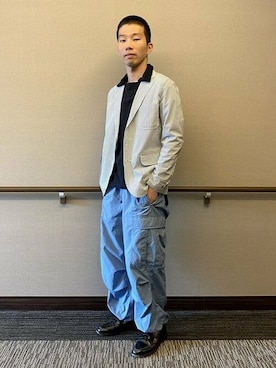 「BEAMS PLUS（ビームスプラス）のアイテム（パンツ）」を使った、BEAMS MENさん（メンズ・168cm）の春コーディネート