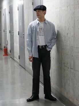 「BEAMS（ビームス）のアイテム（デニムパンツ）」を使った、BEAMS MENさん（メンズ・171cm）の春コーディネート