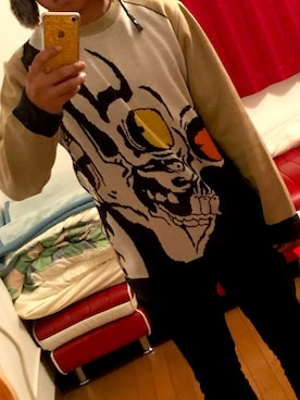 「ROLLING CRADLE（ローリングクレイドル）のアイテム（トップス）」を使った、punkrock9pさん（メンズ・171cm）の冬コーディネート