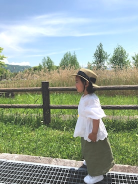 ︎KAHO☺︎︎さん（キッズ・90cm）の夏コーディネート
