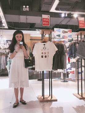 「cache cache（カシュ カシュ）のアイテム（ワンピース/ドレス）」を使った、Phlluさん（レディース・160cm）の夏コーディネート