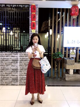 「休闲」｜「アイテム（チュニック）」を使った、Phlluさん（レディース・160cm）の夏コーディネート