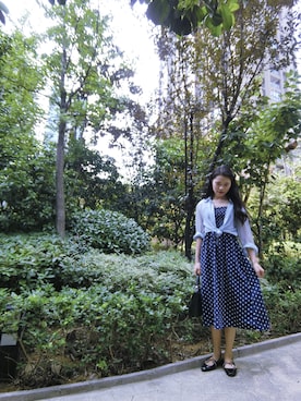 「cache cache（カシュ カシュ）のアイテム（ワンピース/ドレス）」を使った、Phlluさん（レディース・160cm）の夏コーディネート