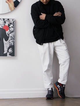 「Atlantic STARS（アトランティックスターズ）のアイテム」を使った、アトランティックスターズさん（メンズ・162cm）の春コーディネート