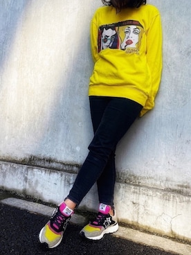 「Atlantic STARS（アトランティックスターズ）のアイテム」を使った、アトランティックスターズさん（レディース・157cm）の春コーディネート