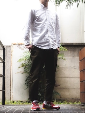 「Atlantic STARS（アトランティックスターズ）のアイテム」を使った、アトランティックスターズさん（メンズ・178cm）の春コーディネート