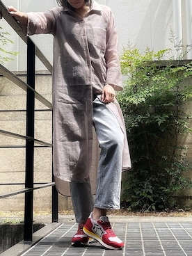 「赤スニーカー」｜アトランティックスターズさん（レディース・163cm）の春コーディネート