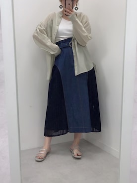 ホソヤヤスコさん（レディース・161cm）の春コーディネート