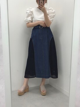 ホソヤヤスコさん（レディース・161cm）の春コーディネート