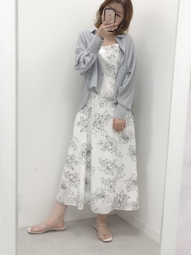 ホソヤヤスコさん（レディース・161cm）の春コーディネート