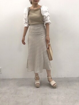 ホソヤヤスコさん（レディース・161cm）の夏コーディネート