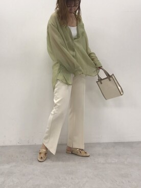 ホソヤヤスコさん（レディース・161cm）の夏コーディネート