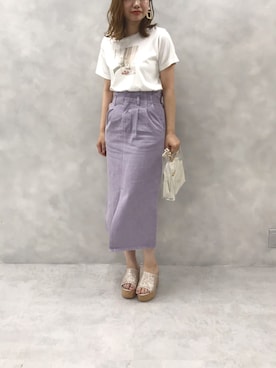 ホソヤヤスコさん（レディース・161cm）の夏コーディネート