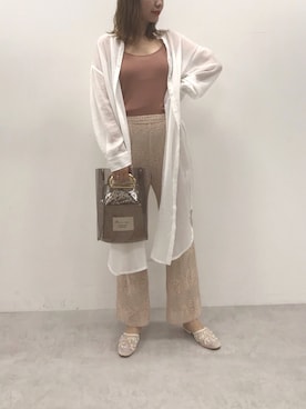 ホソヤヤスコさん（レディース・161cm）の夏コーディネート