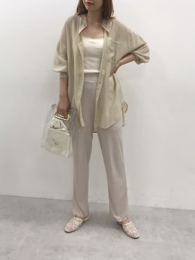 ホソヤヤスコさん（レディース・161cm）の夏コーディネート