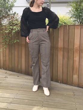 ホソヤヤスコさん（レディース・161cm）の夏コーディネート