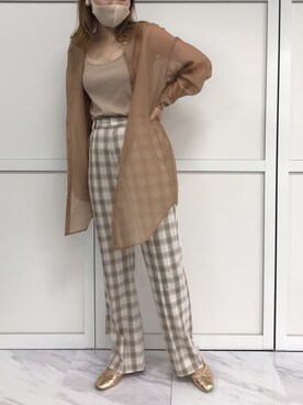 ホソヤヤスコさん（レディース・161cm）の秋コーディネート