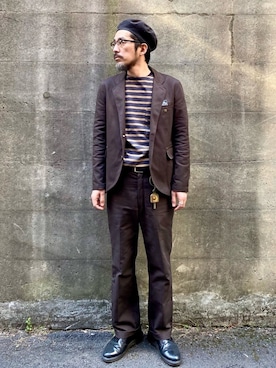 「BEN DAVIS（ベンデイビス）のアイテム（ジャケット/アウター）」を使った、ヤギハシカズヒロさん（メンズ・181cm）の春コーディネート