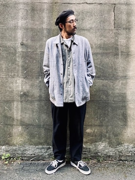 「Eddie Bauer（エディーバウアー）のアイテム（カバーオール）」を使った、ヤギハシカズヒロさん（メンズ・181cm）の春コーディネート