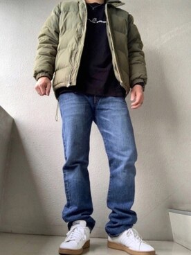 ダウンジャケット コートを使った 北海道 の人気ファッションコーディネート Wear