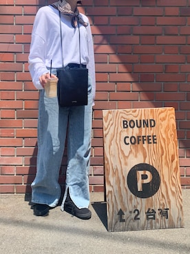 「GRAY（グライ）のアイテム（リング）」を使った、yunaさん（レディース・162cm）の夏コーディネート