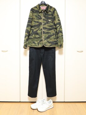 「JUNYA WATANABE MAN（ジュンヤワタナベマン）のアイテム（ブルゾン）」を使った、mitsuruさん（メンズ・179cm）の春コーディネート