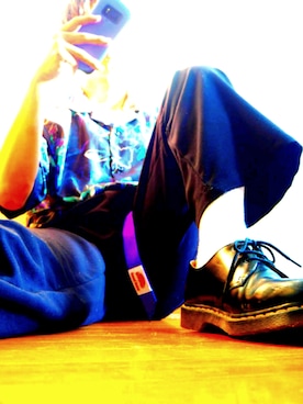 「ROCK STE（ロクステ）のアイテム（パンツ）」を使った、zuboさん（メンズ・174cm）の春コーディネート