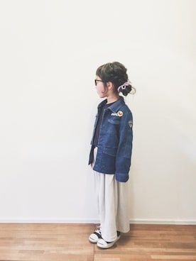 「CIAOPANIC TYPY（チャオパニックティピー）のアイテム（ジャケット/アウター）」を使った、yuyuemさん（キッズ・110cm）の冬コーディネート