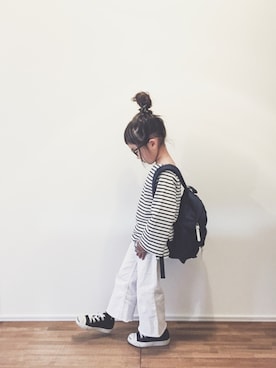 「H&M（エイチ・アンド・エム）のアイテム」を使った、yuyuemさん（キッズ・110cm）の冬コーディネート