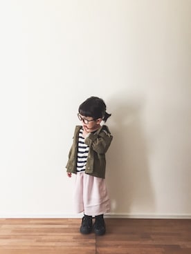 「CIAOPANIC TYPY（チャオパニックティピー）のアイテム（ジャケット/アウター）」を使った、yuyuemさん（キッズ・90cm）の春コーディネート