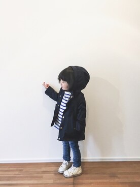 「CIAOPANIC TYPY（チャオパニックティピー）のアイテム（ジャケット/アウター）」を使った、yuyuemさん（キッズ・90cm）の春コーディネート